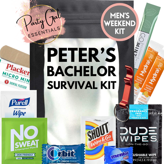 Personalized Bachelor Party Survival Kit