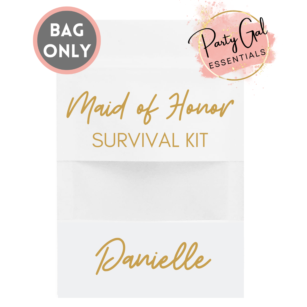 Personalized Bridesmaid & Maid of Honor Survival Kit